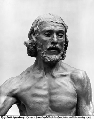 St. Johannes de Doper, 1878-80 (detail) door Auguste Rodin